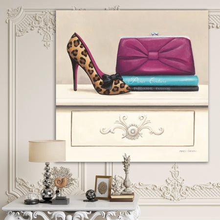 Fashion & Glam Avenue high heels I - Posh & Luxe Canvas Artwork