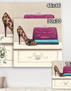 Fashion & Glam Avenue high heels I - Posh & Luxe Canvas Artwork