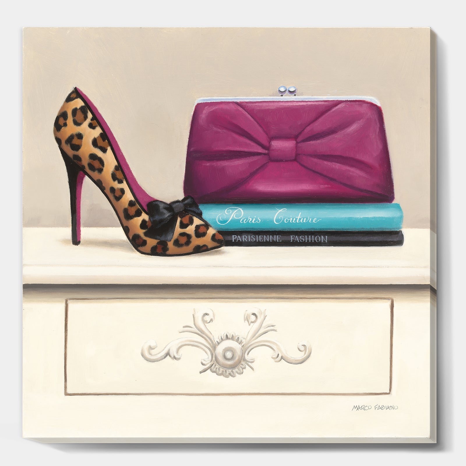 Fashion & Glam Avenue high heels I - Posh & Luxe Canvas Artwork