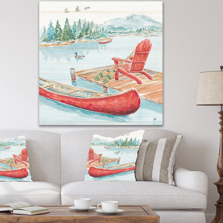 Lake Moments IV - Lake House Gallery-wrapped Canvas