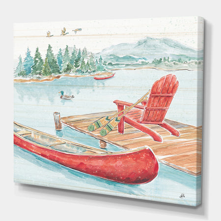 Lake Moments IV - Lake House Gallery-wrapped Canvas