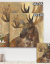 Into the Wild Gold Moose - Farmhouse Gallery-wrapped Canvas