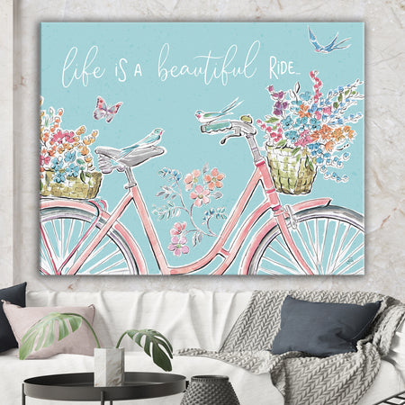 Sparrow Spring III Crop - Traditional Canvas Artwork