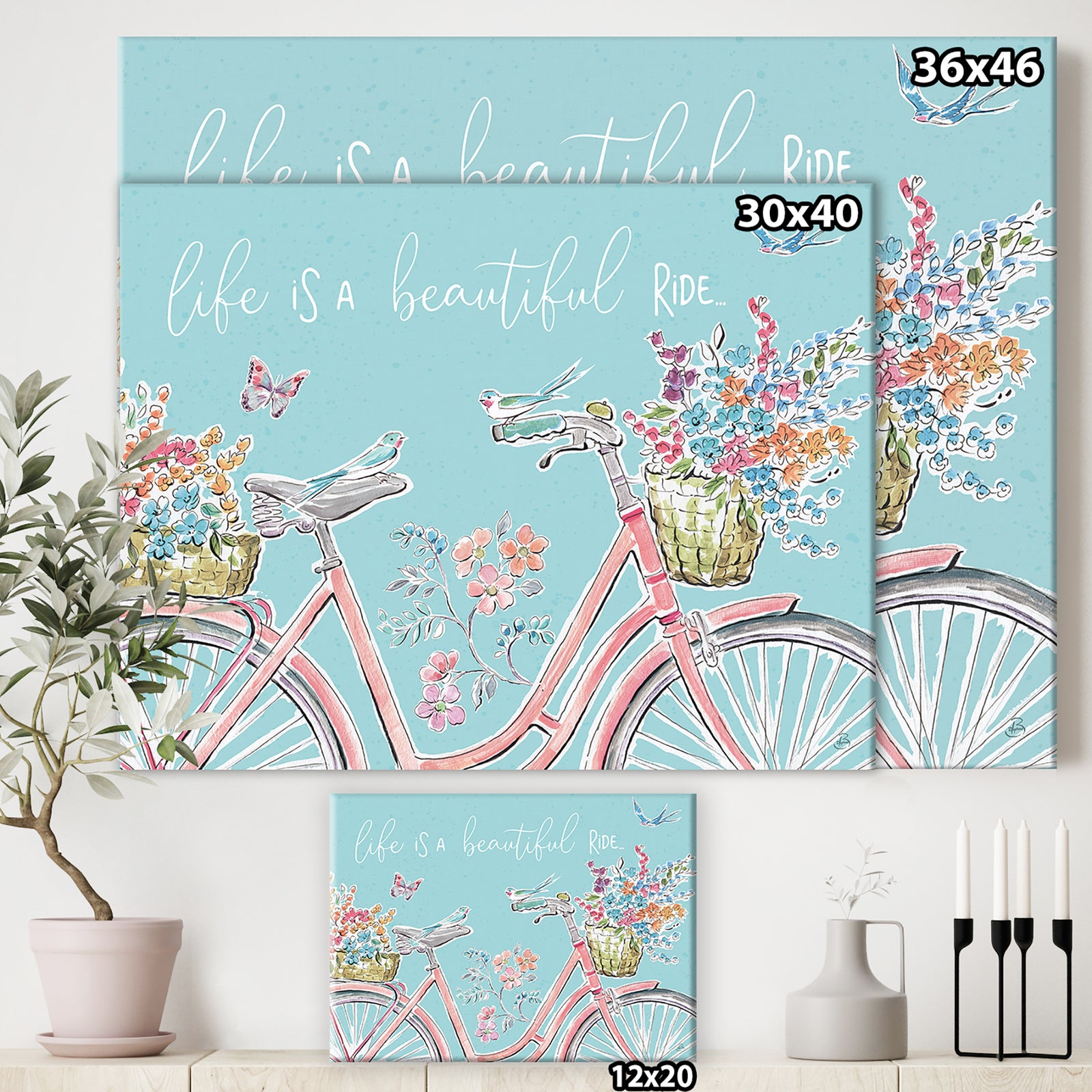 Sparrow Spring III Crop - Traditional Canvas Artwork
