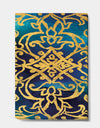 metallic Glam Indigo Form II - Transitional Canvas Art