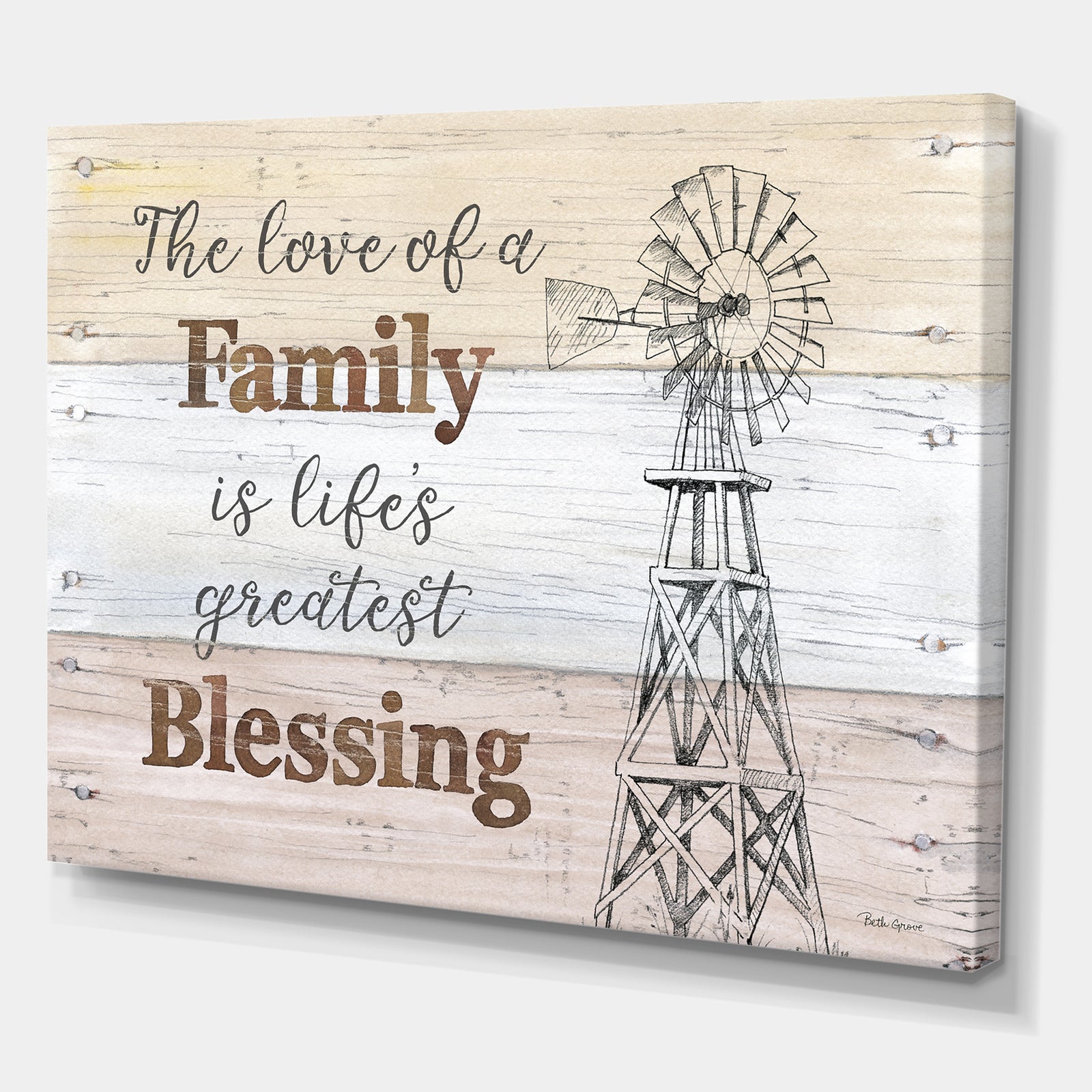 Farmhouse Moment windmills - Farmhouse Canvas Art