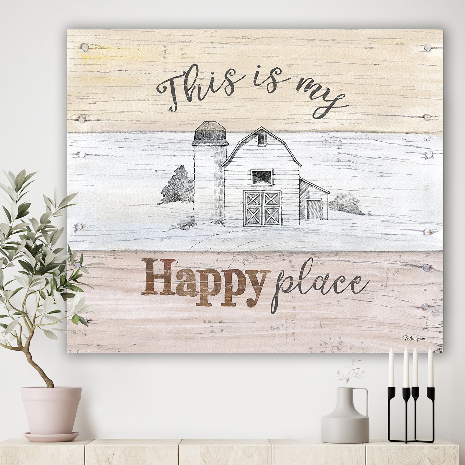 Farmhouse Moment Barns - Farmhouse Gallery-wrapped Canvas