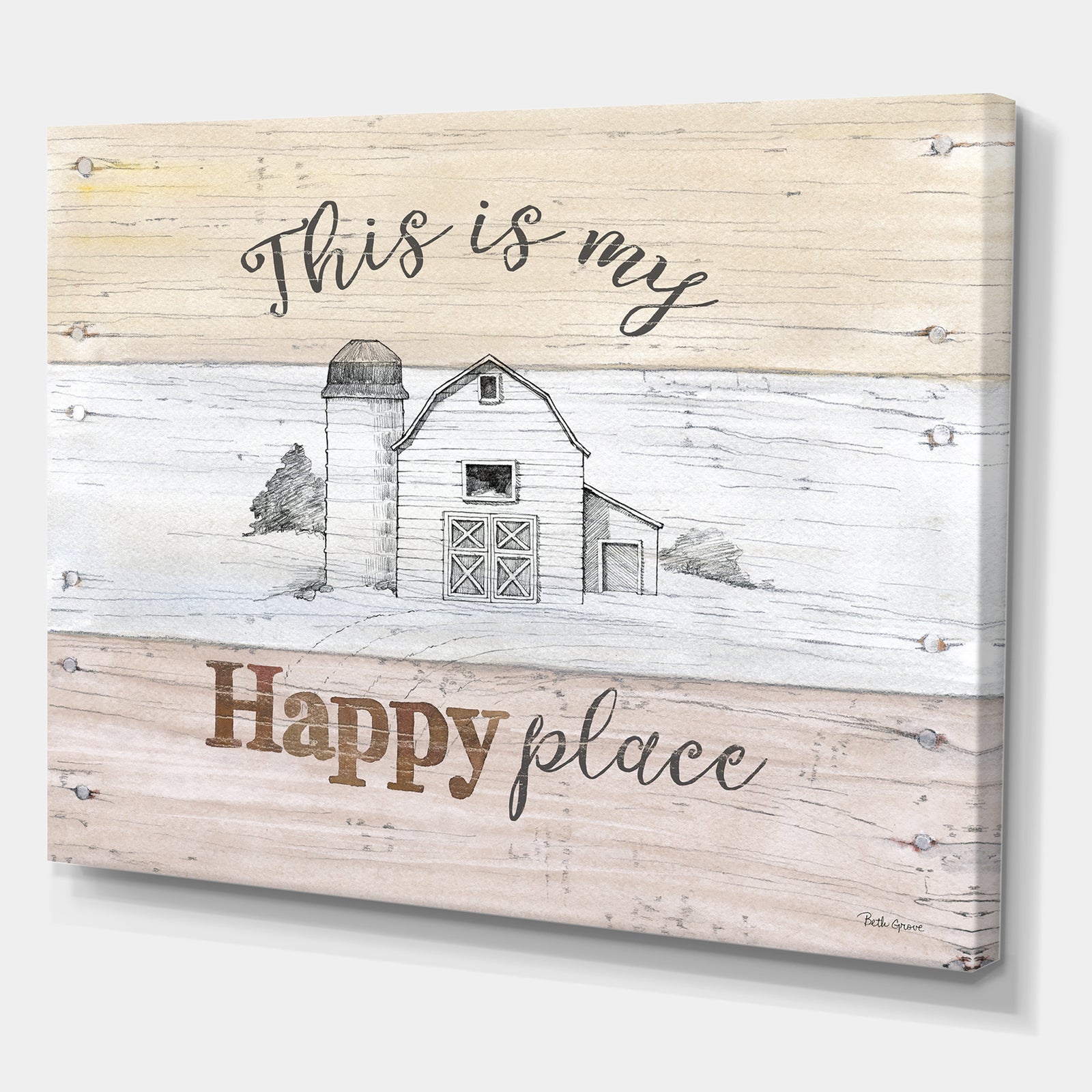 Farmhouse Moment Barns - Farmhouse Gallery-wrapped Canvas