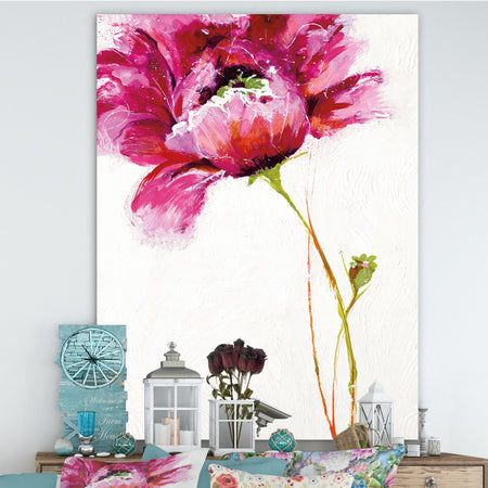 Big Red Blossoms - Floral Canvas Artwork