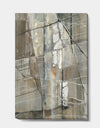 Grey Silver Geometric Composition - Modern Canvas Art