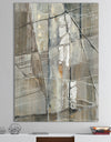 Grey Silver Geometric Composition - Modern Canvas Art