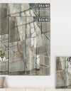 Grey Silver Geometric Composition - Modern Canvas Art