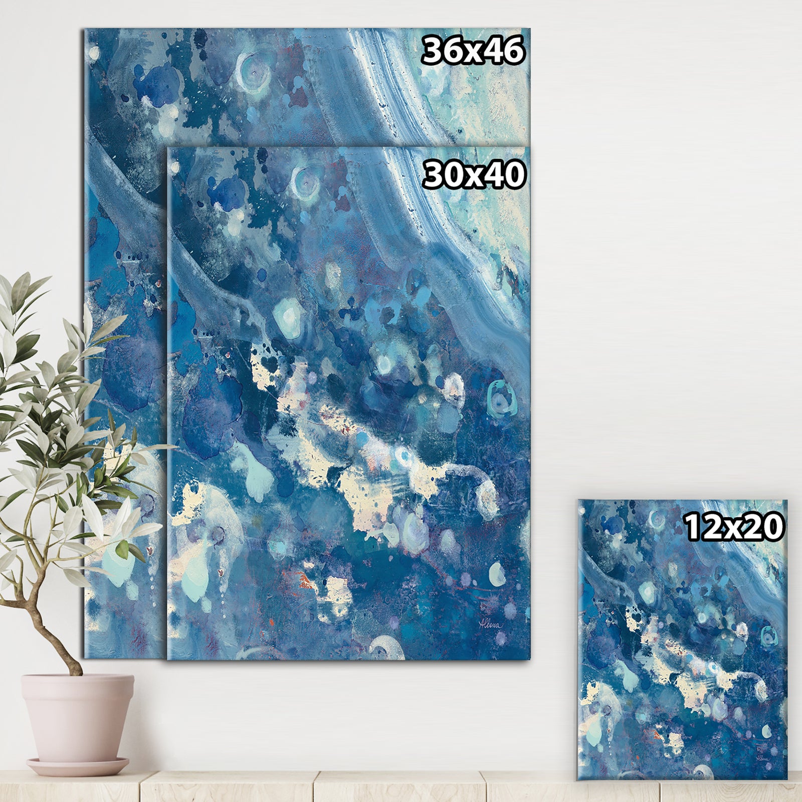 Water III - Map Canvas Art
