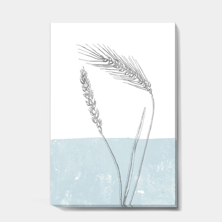 Simple Natural Element - Wheat I - Cottage Gallery-wrapped Canvas