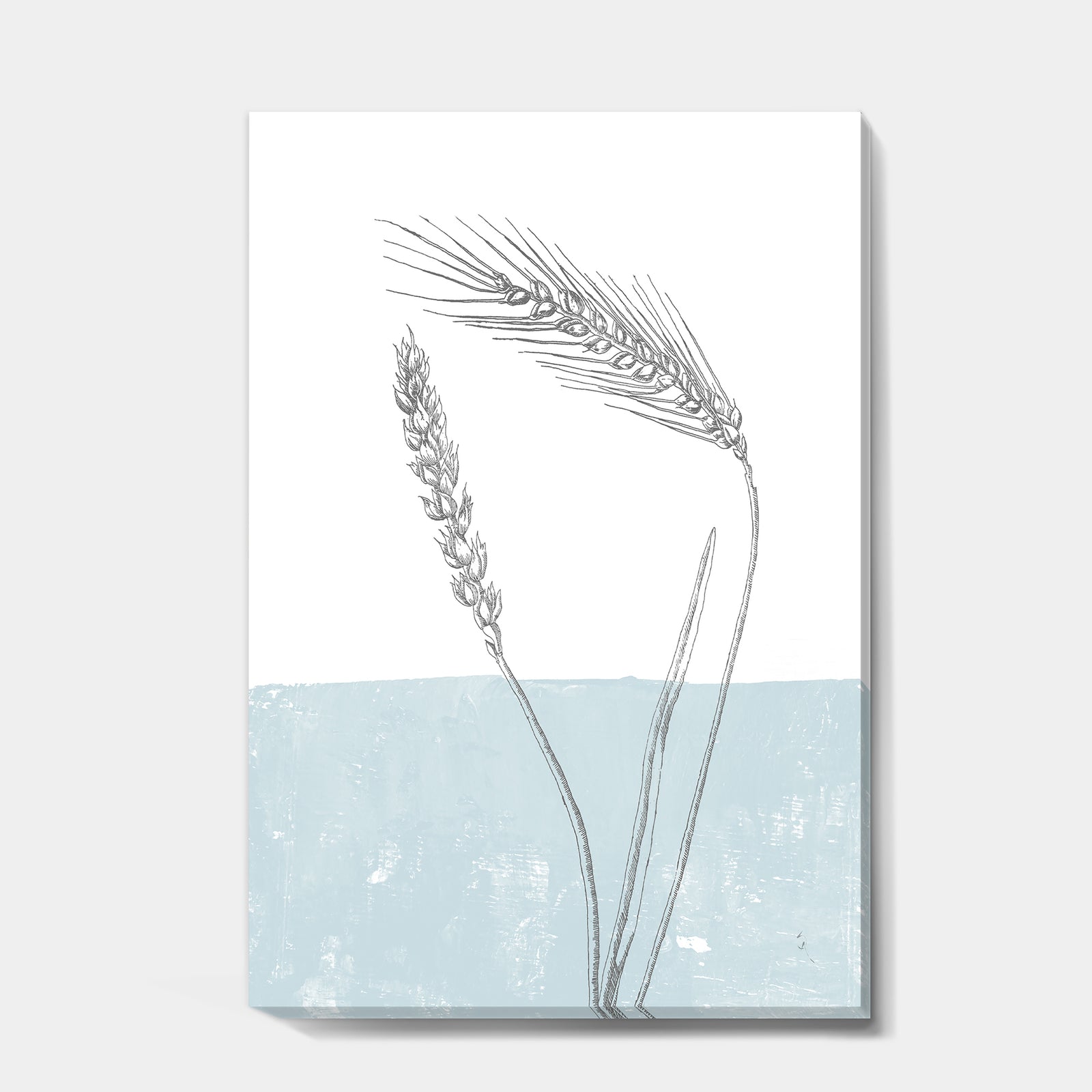 Simple Natural Element - Wheat I - Cottage Gallery-wrapped Canvas