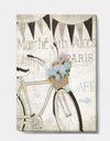 French Bicycle Flea Market I - French Country Canvas Artwork