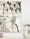 French Bicycle Flea Market I - French Country Canvas Artwork