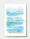 Goache of Abstract Blue and Green - Modern Canvas Art