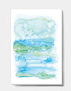 Watercolor of Abstract Blue and Green - Modern Premium Canvas Wall Art