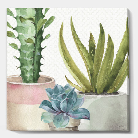 Mixed Green Element III - Cottage Gallery-wrapped Canvas