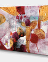 Abstract Watercolor with Red and Yellow - Contemporary Canvas Artwork