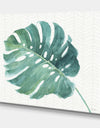 Mixed Botanical Green Leaves IV - Cottage Canvas Artwork