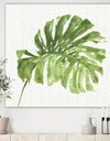 Mixed Botanical Green Leaves V - Cottage Canvas Art