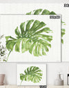 Mixed Botanical Green Leaves V - Cottage Canvas Art