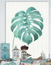 Mixed Botanical Green Leaves VI - Cottage Premium Canvas Wall Art