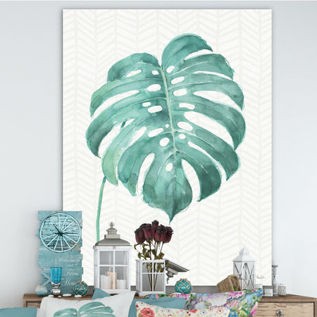 Mixed Botanical Green Leaves VI - Cottage Premium Canvas Wall Art