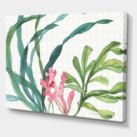 Mixed Botanical Green Leaves IIII - Farmhouse Canvas Art