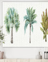 Mixed Botanical Greens palms I - Farmhouse Gallery-wrapped Canvas