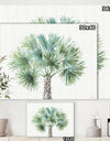 Mixed Botanical Greens palms III - Farmhouse Canvas Artwork