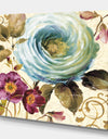 Victorias Cream Flower - Traditional Canvas Artwork