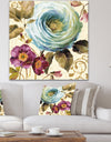 Victorias Cream Flower - Traditional Canvas Artwork