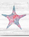 Pink Starfish Ocean Life - Canvas Art