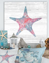 Pink Starfish Ocean Life - Canvas Art