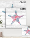 Pink Starfish Ocean Life - Canvas Art