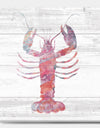 Pink lobster Ocean Life - Nautical & Coastal Gallery-wrapped Canvas