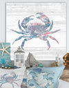 Pink Crab Ocean Life - Canvas Artwork