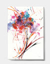 Abstract Red Flowers - Traditional Premium Canvas Wall Art