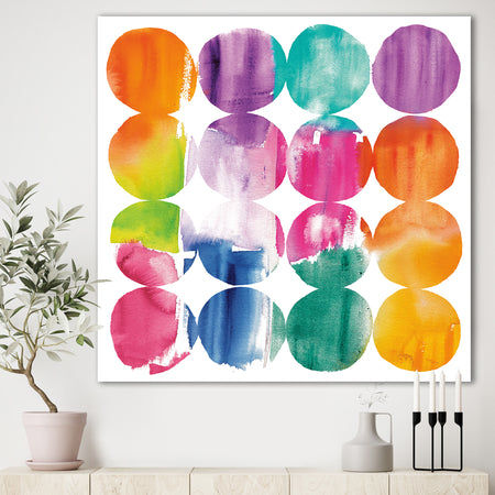 Circle Abstract Colorfields - Modern & Contemporary Canvas Art