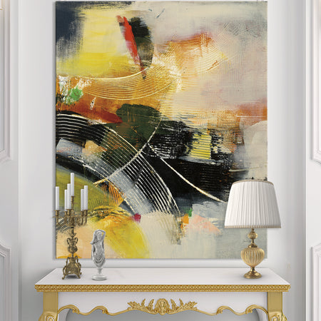 End of the Orange Rainbow I - Modern & Contemporary Canvas Artwork