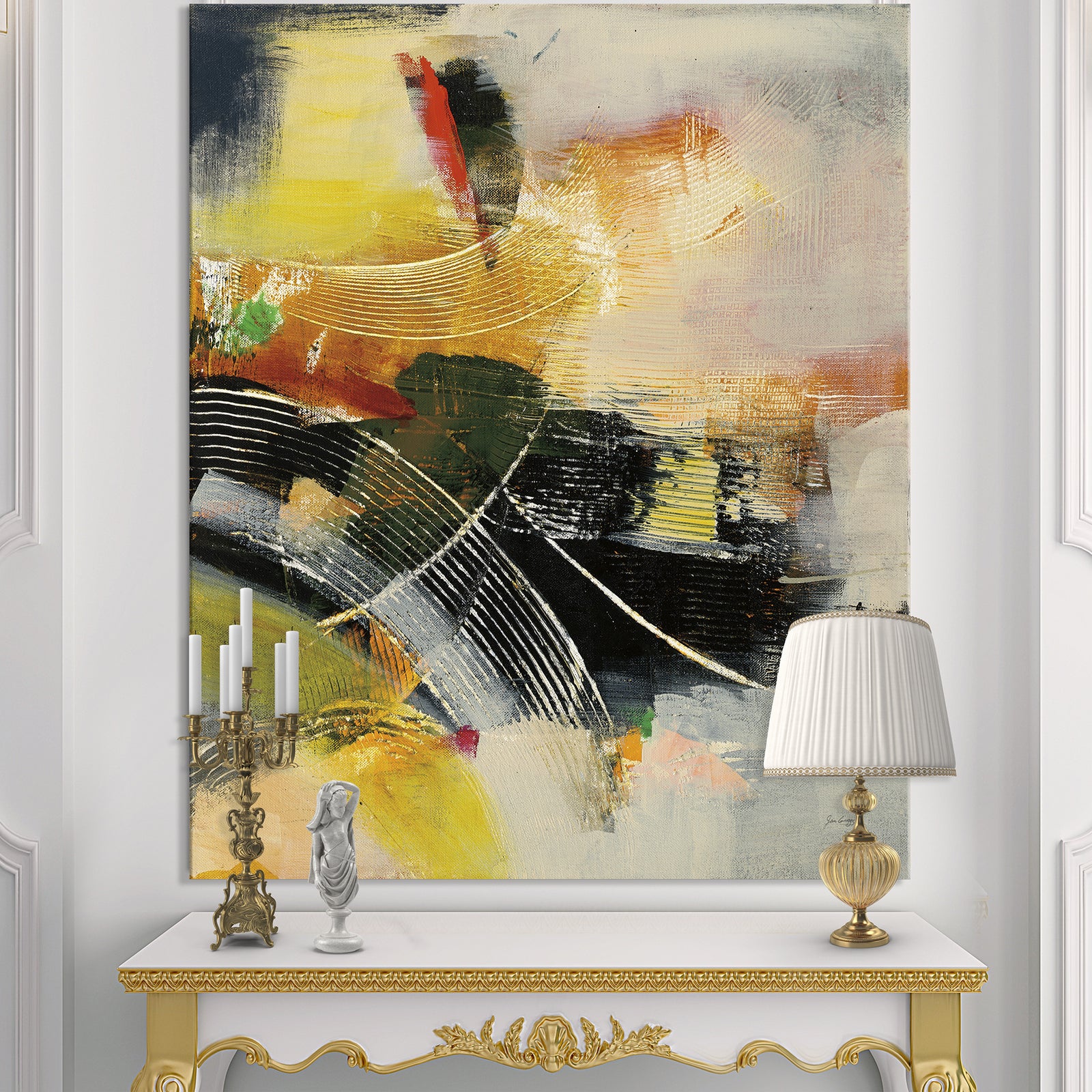 End of the Orange Rainbow I - Modern & Contemporary Canvas Artwork