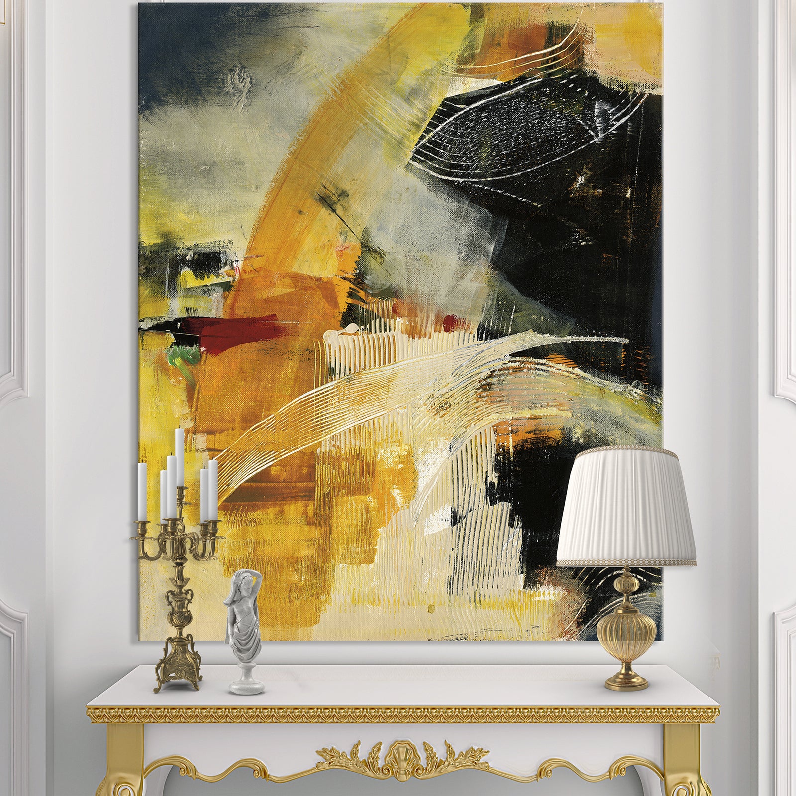 End of the Orange Rainbow II - Modern & Contemporary Canvas Art