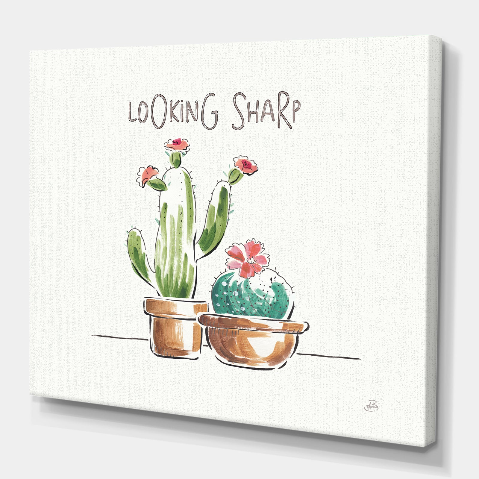 Desert Botanical Bloom I - Cabin & Lodge Canvas Art