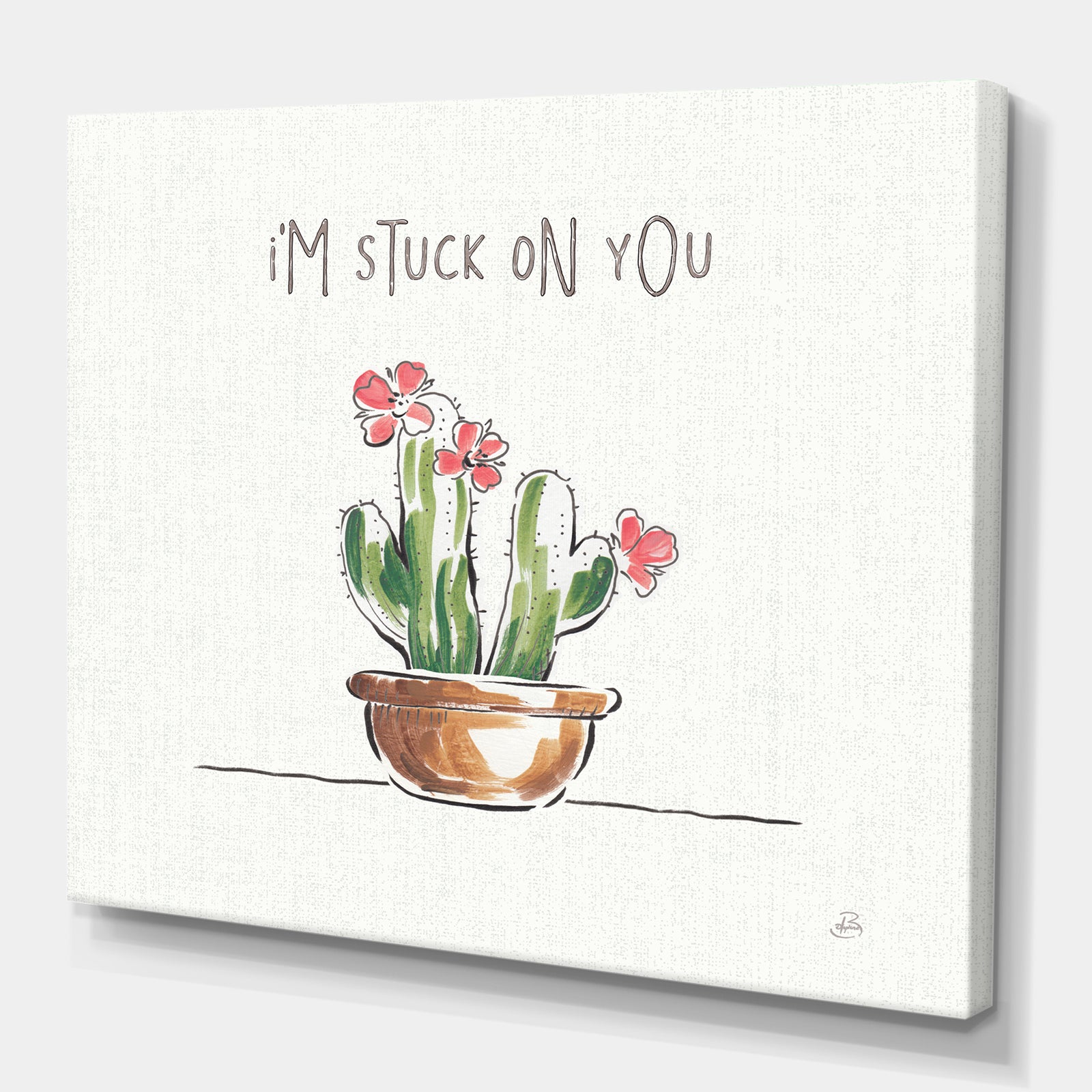 Desert Botanical Bloom II - Cabin & Lodge Premium Canvas Wall Art