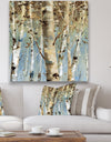 White Birch Forest II - Modern Farmhouse Premium Canvas Wall Art