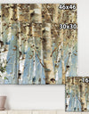 White Birch Forest II - Modern Farmhouse Premium Canvas Wall Art