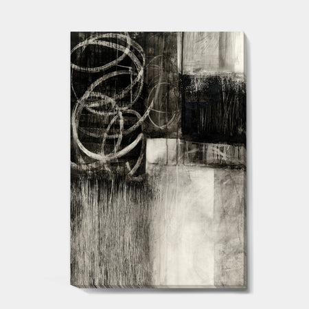 A Geometric Day I - Mid-Century Modern Gallery-wrapped Canvas